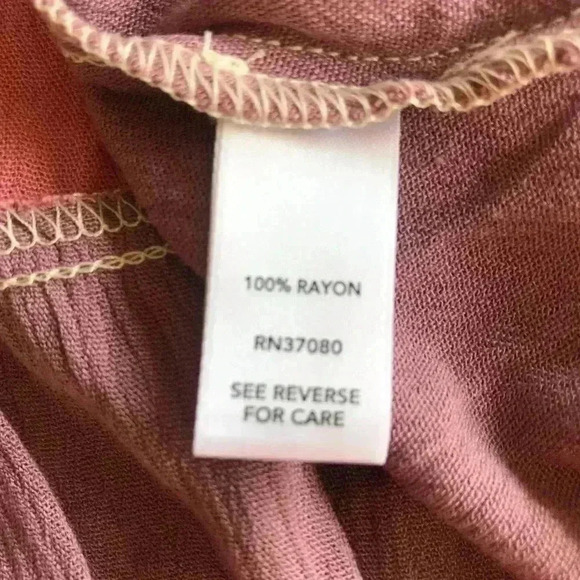 NEW!QUEEN Anna Neckline-Cream-Pink-Purple-Textured Baby doll Blouse-WM SZ Large - Picture 5 of 5